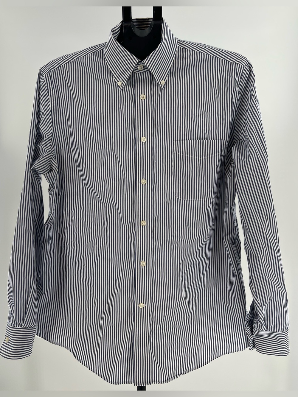 Lauren Ralph Lauren Black & White Pinstripe Button-Down Shirt